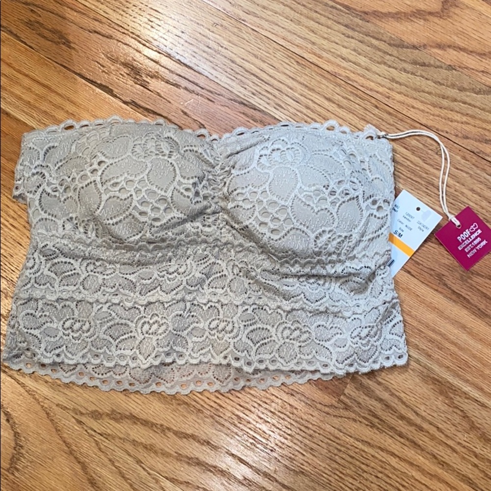 NWT strapless bralette